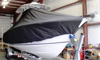 Photo of Sea Hunt® Gamefish-26 20xx T-Top Boat-Cover, viewed from Starboard Front 