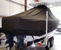 Photo of Sea Hunt® Gamefish-26 20xx T-Top Boat-Cover, viewed from Starboard Rear 