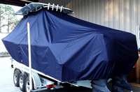 Photo of Sea Hunt® Gamefish 30 20xx TTopCover™ T-Top boat cover, viewed from Port Rear 