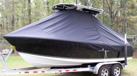 Photo of Sea Hunt® Ultra-196 20xx T-Top Boat-Cover, viewed from Port Front 