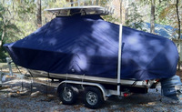 Photo of Sea Hunt® Ultra-211 20xx TTopCover™ T-Top boat cover, viewed from Starboard Side 