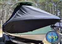 Photo of Sea Hunt® Ultra-232 20xx T-Top Boat-Cover, viewed from Starboard Front 
