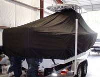Photo of Sea Hunt® Ultra-275 20xx T-Top Boat-Cover, viewed from Starboard Rear 