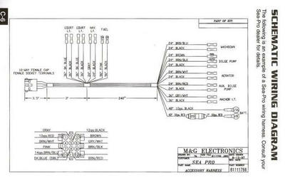 Sea-Pro Boats Wiring Schematic, Aug. 13, 1997, Image