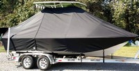 Photo of Sea-Pro® 208 Bay 20xx TTopCover™ T-Top boat cover, viewed from Starboard Front 