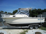 1999 Sea-Pro® 235WA, Factory OEM Hard-Top with Clear Spray-Shield and Side-Curtains
