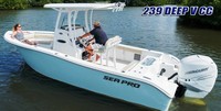Photo of Sea-Pro® 239CC 20xx Factory T-Top, viewed from Port Rear webste photo 