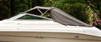 Sea Ray® 200 Overnighter IO Convertible-Top-Frame-OEM-G0™ Factory Convertible FRAME for OEM Convertible Top Canvas (not included) which connects to the top of the factory windshield, OEM (Original Equipment Manufacturer)