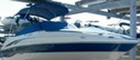 Sea Ray® 200 Sundeck Bimini-Top-Canvas-Frame-Zippered-Seamark-OEM-G1™ Factory BIMINI-TOP CANVAS on FRAME with Zippers for OEM front Visor and Curtains (not included) with Mounting Hardware (no boot cover) (this Bimini-Top may have been SeaMark(r) vinyl-lined Sunbrella(r) prior to 2008 through 2018, now they are Sunbrella(r) to avoid mold issues), OEM (Original Equipment Manufacturer)