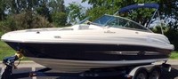 Photo of Sea Ray 200 Sundeck, 2011: Bimini Top in Boot, viewed from Port Front 