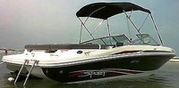 Photo of Sea Ray 205 Sport No Tower, 2011: Bimini Top, viewed from Starboard Rear 