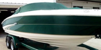 Photo of Sea Ray 210 Bowrider, 2001:, Bow Cover Cockpit Cover, viewed from Starboard Front 