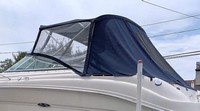 Sea Ray® 215 Weekender Bimini-Aft-Curtain-OEM-G1™ Factory Bimini AFT CURTAIN (slanted to Transom area, not vertical) with Eisenglass window(s) for Bimini-Top (not included), OEM (Original Equipment Manufacturer)