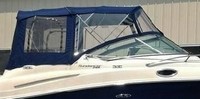 Photo of Sea Ray 240 Sundancer No Tower, 2010: Bimini Top, Front Visor, Side Curtains, Camper Top, Camper Side and Aft Curtains, viewed from Starboard Side 