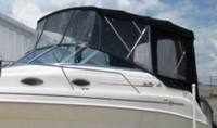 Sea Ray® 240 Sundancer Bimini-Top-Canvas-Zippered-Seamark-OEM-G1™ Factory Bimini Replacement CANVAS (NO frame) with Zippers for OEM front Visor and Curtains (Not included), OEM (Original Equipment Manufacturer)