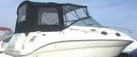 Sea Ray® 240 Sundancer Bimini-Aft-Curtain-OEM-G1™ Factory Bimini AFT CURTAIN (slanted to Transom area, not vertical) with Eisenglass window(s) for Bimini-Top (not included), OEM (Original Equipment Manufacturer)