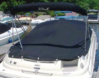 Photo of Sea Ray 240 Sundeck, 2007: Bimini in Boot, Bow Cover Cockpit Cover, Rear 