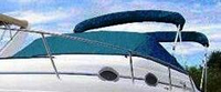 Sea Ray® 250 Sundancer Bimini-Top-Canvas-Zippered-Seamark-OEM-G1™ Factory Bimini Replacement CANVAS (NO frame) with Zippers for OEM front Visor and Curtains (Not included), OEM (Original Equipment Manufacturer)