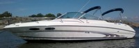 Photo of Sea Ray 260 Overnighter, 2001: Bmini Top in Boot, Camper Top in Boot, viewed from Port Side 