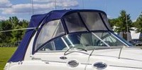 Sea Ray® 260 Sundancer Arch Bimini-Side-Curtains-OEM-G2.2™ Pair Factory Bimini SIDE CURTAINS (Port and Starboard sides) zips to side of OEM Bimini-Top (not included) (NO front Visor, aka Windscreen, sold separately), OEM (Original Equipment Manufacturer) 