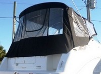 Sea Ray® 260 Sundancer No Arch Camper-Top-Canvas-Seamark-OEM-G2.5™ Factory Camper CANVAS (no frame) with zippers for OEM Camper Side and Aft Curtains (not included) (Bimini and other curtains sold separately), OEM (Original Equipment Manufacturer) (Camper-Tops may have been SeaMark(r) vinyl-lined Sunbrella(r) prior to 2008 through 2018, now they are Sunbrella(r) to avoid mold issues)
