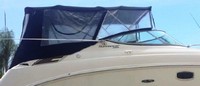 Photo of Sea Ray 260 Sundancer NO Arch, 2010: Bimini Top, Side Curtains, Camper Top, Camper Side and Aft Curtains, viewed from Starboard Side 
