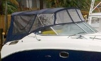 Sea Ray® 260 Sundancer No Arch Bimini-Side-Curtains-OEM-G5.2™ Pair Factory Bimini SIDE CURTAINS (Port and Starboard sides) zips to side of OEM Bimini-Top (not included) (NO front Visor, aka Windscreen, sold separately), OEM (Original Equipment Manufacturer) 