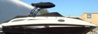 Photo of Sea Ray 260 Sundeck Tower, 2012: Bimini Top, Cockpit Cover, viewed from Starboard Side 