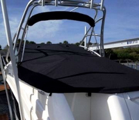 Sea Ray® 270 Amberjack Std Top Cockpit-Cover-OEM-G4™ Factory Snap-On COCKPIT-COVER with Adjustable Support Pole(s) fitting into reinforced Snap(s) or Grommet(s), OEM (Original Equipment Manufacturer)