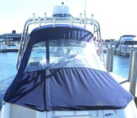 Sea Ray® 270 Amberjack Bimini-Aft-Curtain-OEM-G6™ Factory Bimini AFT CURTAIN (slanted to Transom area, not vertical) with Eisenglass window(s) for Bimini-Top (not included), OEM (Original Equipment Manufacturer)