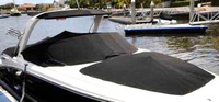 Photo of Sea Ray 270 SLX Arch, 2009: Tower Forward Top, Bimini Aft Tower Bimini, Bow Cover Cockpit Cover, viewed from Starboard Front 