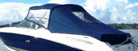 Sea Ray® 270 SLX No Arch Bimini-Aft-Curtain-OEM-G7.5™ Factory Bimini AFT CURTAIN (slanted to Transom area, not vertical) with Eisenglass window(s) for Bimini-Top (not included), OEM (Original Equipment Manufacturer)