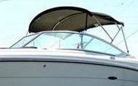 Sea Ray® 270 SLX No Arch Bimini-Top-Canvas-Zippered-Seamark-OEM-G5™ Factory Bimini Replacement CANVAS (NO frame) with Zippers for OEM front Visor and Curtains (Not included), OEM (Original Equipment Manufacturer)