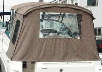 Sea Ray® 270 Sundancer Special Edition Bimini-Aft-Curtain-OEM-G1.5™ Factory Bimini AFT CURTAIN (slanted to Transom area, not vertical) with Eisenglass window(s) for Bimini-Top (not included), OEM (Original Equipment Manufacturer)