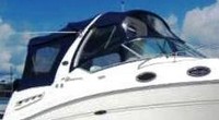 Photo of Sea Ray 275 Sundancer Arch, 2006: Bimini Top, Visor, Side Curtains, Sunshade, Camper Top, Side and Aft Curtain sbd, Front 