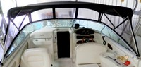Sea Ray® 280 Sun Sport No Arch Bimini-Side-Curtains-OEM-G2™ Pair Factory Bimini SIDE CURTAINS (Port and Starboard sides) zips to side of OEM Bimini-Top (not included) (NO front Visor, aka Windscreen, sold separately), OEM (Original Equipment Manufacturer) 