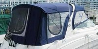Sea Ray® 280 Sundancer Camper-Top-Side-Curtains-OEM-G2.5™ Pair Factory Camper SIDE CURTAINS (Port and Starboard sides) with Eisenglass windows zip to OEM Camper Top and Aft Curtain (not included), OEM (Original Equipment Manufacturer)