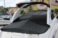 Sea Ray® 280 Sundancer Cockpit-Cover-OEM-G2™ Factory Snap-On COCKPIT-COVER with Adjustable Support Pole(s) fitting into reinforced Snap(s) or Grommet(s), OEM (Original Equipment Manufacturer)