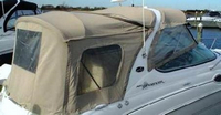 Sea Ray® 280 Sundancer Camper-Top-Side-Curtains-OEM-G2™ Pair Factory Camper SIDE CURTAINS (Port and Starboard sides) with Eisenglass windows zip to OEM Camper Top and Aft Curtain (not included), OEM (Original Equipment Manufacturer)