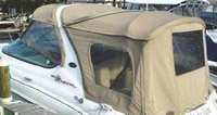 Sea Ray® 280 Sundancer Camper-Top-Side-Curtains-OEM-G2™ Pair Factory Camper SIDE CURTAINS (Port and Starboard sides) with Eisenglass windows zip to OEM Camper Top and Aft Curtain (not included), OEM (Original Equipment Manufacturer)