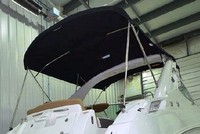 Sea Ray® 280 Sundancer Sunshade-Top-Canvas-OEM-G3.5™ Factory SUNSHADE CANVAS (no frame) for OEM Sunshade Top mounted off Back of the factory Radar Arch, with zippers for OEM Sunshade Aft Enclosure Curtains (not included), OEM (Original Equipment Manufacturer)