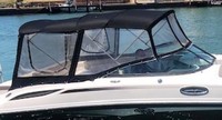 Sea Ray® 280 Sundeck No Tower Bimini-Side-Curtains-OEM-G4.5™ Pair Factory Bimini SIDE CURTAINS (Port and Starboard sides) zips to side of OEM Bimini-Top (not included) (NO front Visor, aka Windscreen, sold separately), OEM (Original Equipment Manufacturer) 