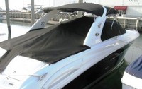 Sea Ray® 290 SLX Arch Cockpit-Cover-OEM-G5™ Factory Snap-On COCKPIT-COVER with Adjustable Support Pole(s) fitting into reinforced Snap(s) or Grommet(s), OEM (Original Equipment Manufacturer)