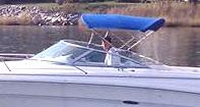 Photo of Sea Ray 290 Sun Sport NO Arch, 2002: Bimini Top, viewed from Port Side 