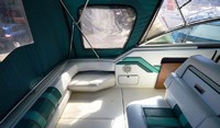 Sea Ray® 290 Sundancer Arch Camper-Top-Side-Curtains-OEM-G0.7™ Pair Factory Camper SIDE CURTAINS (Port and Starboard sides) with Eisenglass windows zip to OEM Camper Top and Aft Curtain (not included), OEM (Original Equipment Manufacturer)