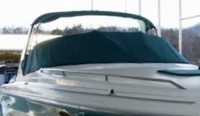 Photo of Sea Ray 310 Sun Sport Arch, 1995: Bimini Top, Cockpit Cover, viewed from Starboard Front 