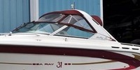 Photo of Sea Ray 310 Sun Sport Arch, 1995: Bimini Top, Visor, Side Curtains, Sunshade Top, viewed from Port Front 