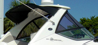 Photo of Sea Ray 310 Sundancer, 2007: Hard-Top, Visor Hard-Top, Side Curtains, Sunshade, viewed from Starboard Rear 