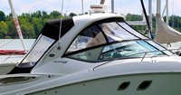 Sea Ray® 330 Sundancer Hard-Top-Side-Curtains-OEM-G4.5™ Pair Factory SIDE CURTAINS (Port and Starboard) with Eisenglass windows for Factory Hard-Top, OEM (Original Equipment Manufacturer)