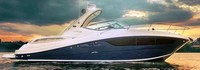 Photo of Sea Ray 330 Sundancer, 2015: Hard-Top, Visor Valance, viewed from Starboard Side Sea Ray (Factory OEM website photo) 